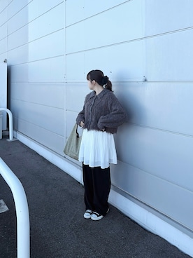 「Kastane」｜「アイテム（ハンドバッグ）」を使った、ま ろ んさん（レディース・156cm）の冬コーディネート