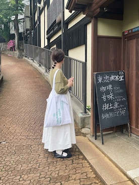 「ピスタチオ」｜「アイテム（バレエシューズ）」を使った、ま ろ んさん（レディース・157cm）の春コーディネート