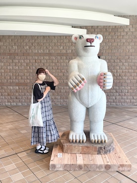 「teva」｜「アイテム（トートバッグ）」を使った、ま ろ んさん（レディース・157cm）の夏コーディネート