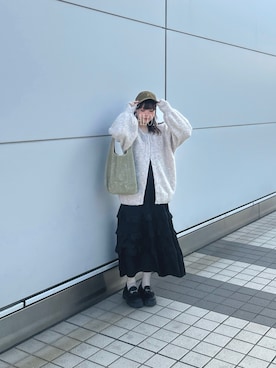 「w closet」｜ま ろ んさん（レディース・156cm）の冬コーディネート