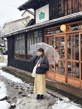 「Lattice（Lattice）のアイテム（バッグ）」を使った、ま ろ んさん（レディース・156cm）の冬コーディネート