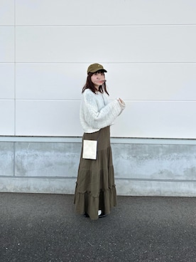 「カンフーシューズ」｜ま ろ んさん（レディース・156cm）の冬コーディネート