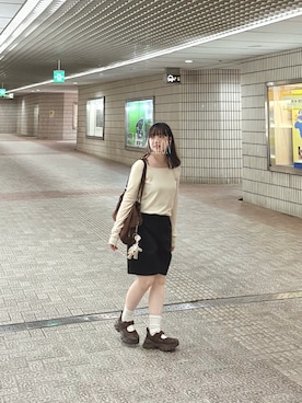 「Kastane（カスタネ）のアイテム（バッグ）」を使った、ま ろ んさん（レディース・156cm）の春コーディネート