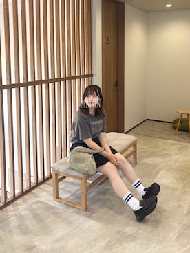 「アイテム（ソックス/靴下）」を使った、ま ろ んさん（レディース・156cm）の夏コーディネート