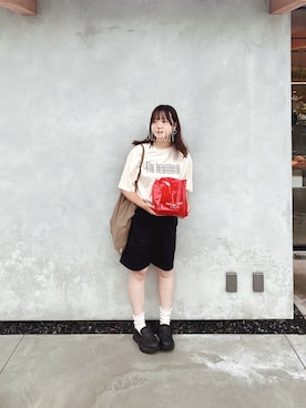 「ハーフパンツ」｜ま ろ んさん（レディース・156cm）の夏コーディネート