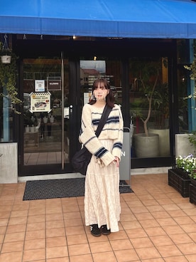 「Kastane（カスタネ）のアイテム（ニット/セーター）」を使った、ま ろ んさん（レディース・156cm）の秋コーディネート