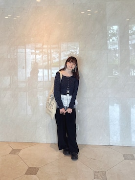 「THEATRE PRODUCTS（シアタープロダクツ）のアイテム（バッグ）」を使った、ま ろ んさん（レディース・156cm）の夏コーディネート