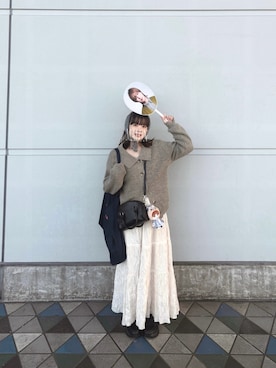 「idem（イデム）のアイテム」を使った、ま ろ んさん（レディース・156cm）の冬コーディネート