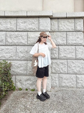 「niko and ...」｜「アイテム（キャップ）」を使った、ま ろ んさん（レディース・156cm）の夏コーディネート