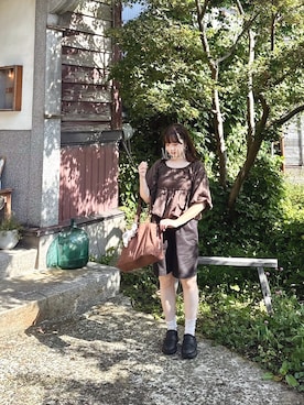 「アイテム（ソックス/靴下）」を使った、ま ろ んさん（レディース・156cm）の秋コーディネート