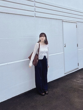 「Kastane（カスタネ）のアイテム（その他パンツ）」を使った、ま ろ んさん（レディース・156cm）の秋コーディネート