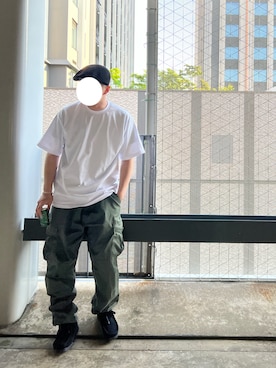 「PROCLUB」｜「アイテム（ハンチング/ベレー帽）」を使った、あすぼーさん（メンズ・175cm）の夏コーディネート