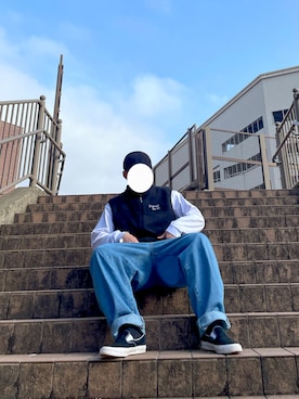 「PROCLUB」｜「アイテム（ハンチング/ベレー帽）」を使った、あすぼーさん（メンズ・175cm）の春コーディネート
