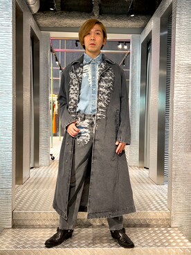 「DIESEL（ディーゼル）のアイテム（その他アウター）」を使った、TAKEMOTOさん（メンズ・178cm）の秋コーディネート