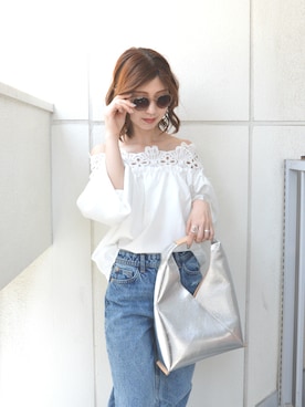 「肌見せ」｜ayuGさん（レディース・167cm）の春コーディネート