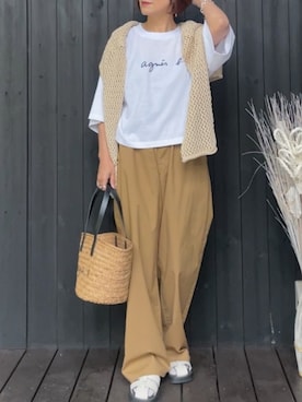 「agnesb」｜naguさん（レディース・153cm）の春コーディネート