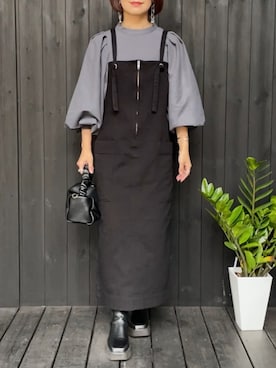 「Newport（ニューポート）のアイテム」を使った、naguさん（レディース・153cm）の冬コーディネート