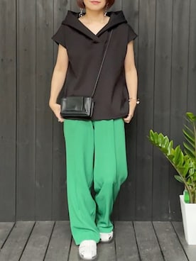 「Newport（ニューポート）のアイテム」を使った、naguさん（レディース・153cm）の夏コーディネート