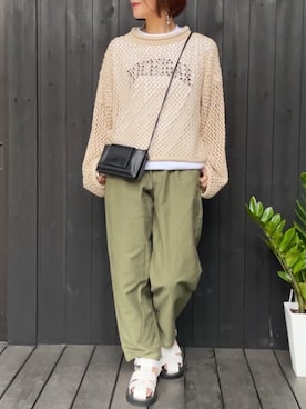 「Newport（ニューポート）のアイテム」を使った、naguさん（レディース・153cm）の春コーディネート