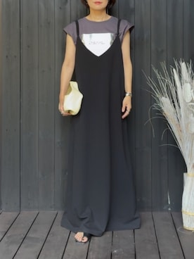 「アイテム（バングル/リストバンド）」を使った、naguさん（レディース・153cm）の夏コーディネート
