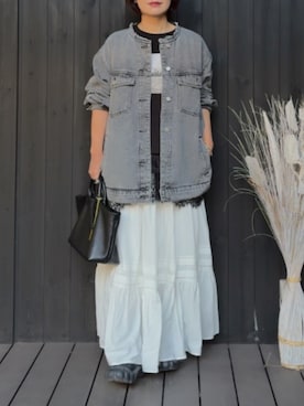 「Onitsuka Tiger（オニツカタイガー）のアイテム」を使った、naguさん（レディース・153cm）の春コーディネート