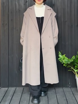 「CAPRICIEUX LE'MAGE（カプリシューレマージュ）のアイテム（オールインワン・サロペット）」を使った、naguさん（レディース・153cm）の秋コーディネート