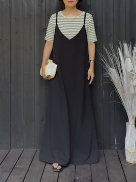 「アイテム（Tシャツ/カットソー）」を使った、naguさん（レディース・153cm）の夏コーディネート