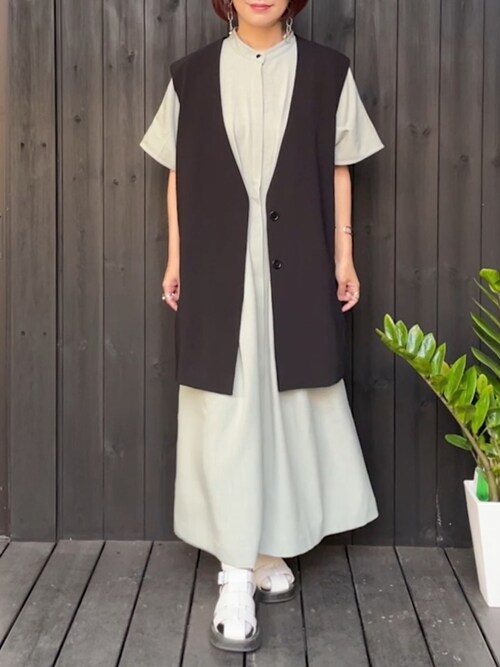 Ameri　UND NEVAEH VEST SET DRESS Ameri（アメリ）の「UND NEVAEH VEST SET DRESS（ワンピース）」 - WEAR