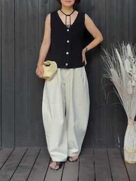 「アイテム（リング）」を使った、naguさん（レディース・153cm）の夏コーディネート