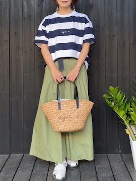 「LUCA（ルカ）のアイテム」を使った、naguさん（レディース・153cm）の夏コーディネート