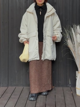 「アイテム（ハンドバッグ）」を使った、naguさん（レディース・153cm）の冬コーディネート