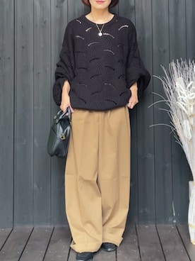 「CENE」｜naguさん（レディース・153cm）の秋コーディネート