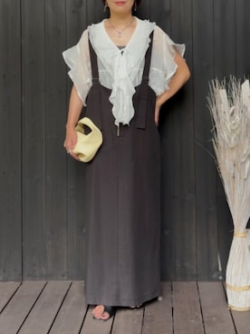 「アイテム（ブレスレット）」を使った、naguさん（レディース・153cm）の夏コーディネート