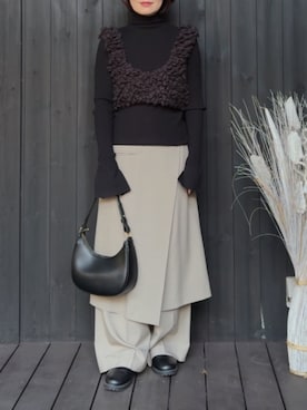 「アイテム（サンダル）」を使った、naguさん（レディース・153cm）の秋コーディネート