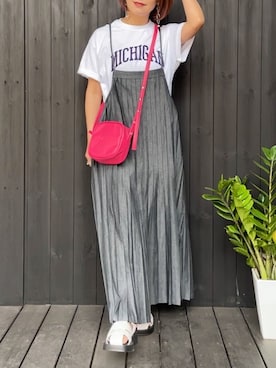 「zucca」｜「アイテム（アクセサリー）」を使った、naguさん（レディース・153cm）の春コーディネート