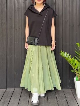 「Newport（ニューポート）のアイテム」を使った、naguさん（レディース・153cm）の春コーディネート