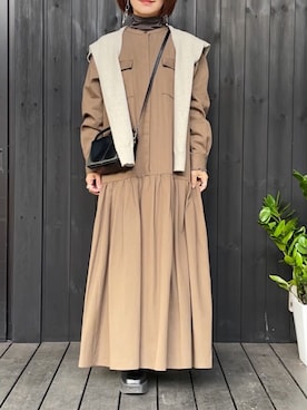 「Newport（ニューポート）のアイテム」を使った、naguさん（レディース・153cm）の冬コーディネート