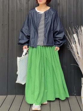 「アイテム（リング）」を使った、naguさん（レディース・153cm）の春コーディネート