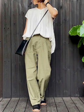 「SonnyLabel」｜「アイテム（アナログ腕時計）」を使った、naguさん（レディース・153cm）の夏コーディネート