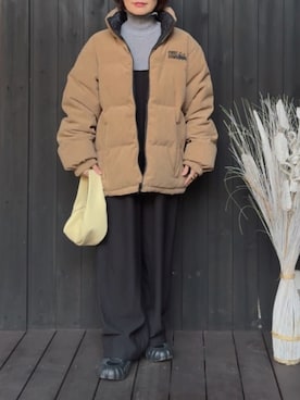 「アイテム（オールインワン・サロペット）」を使った、naguさん（レディース・153cm）の秋コーディネート