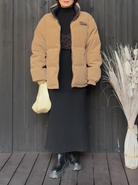 「アイテム（ワンピース/ドレス）」を使った、naguさん（レディース・153cm）の秋コーディネート