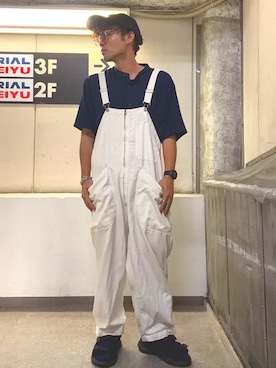 「GERRY（ジェリー）のアイテム」を使った、ここつむぱぱさん（メンズ・165cm）の夏コーディネート