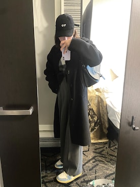 「アイテム（ダッフルコート）」を使った、🐼LOさん（レディース・168cm）の冬コーディネート