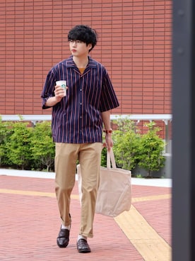 「TIMEX（タイメックス）のアイテム（腕時計）」を使った、  風早ゆうたさん（メンズ・184cm）の夏コーディネート