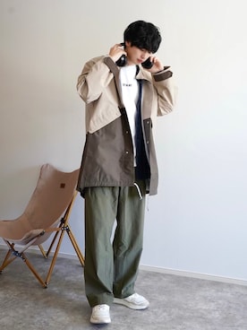 「アクティブ」｜「アイテム（その他）」を使った、  風早ゆうたさん（メンズ・184cm）の冬コーディネート