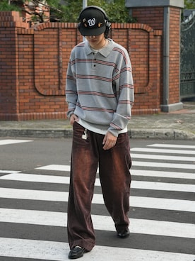 「アイテム（ローファー）」を使った、  風早ゆうたさん（メンズ・184cm）の秋コーディネート