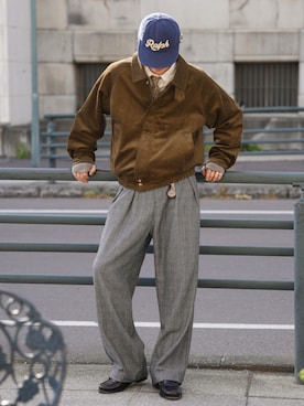 「アイテム（ローファー）」を使った、  風早ゆうたさん（メンズ・184cm）の秋コーディネート