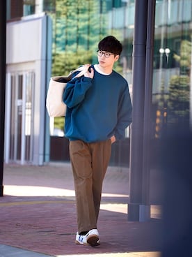「FORK&SPOON（フォークアンドスプーン）のアイテム」を使った、  風早ゆうたさん（メンズ・184cm）の春コーディネート