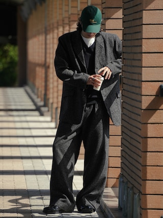 「Paraboot(パラブーツ)の【Paraboot】CHAMBORD(ドレスシューズ)」を使った、 風早ゆうたさん(メンズ・184cm)の秋コーディネート