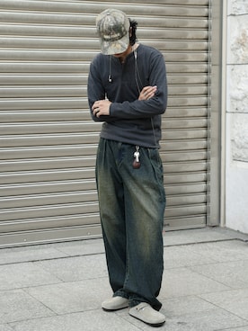 「アイテム（Tシャツ/カットソー）」を使った、  風早ゆうたさん（メンズ・184cm）の夏コーディネート